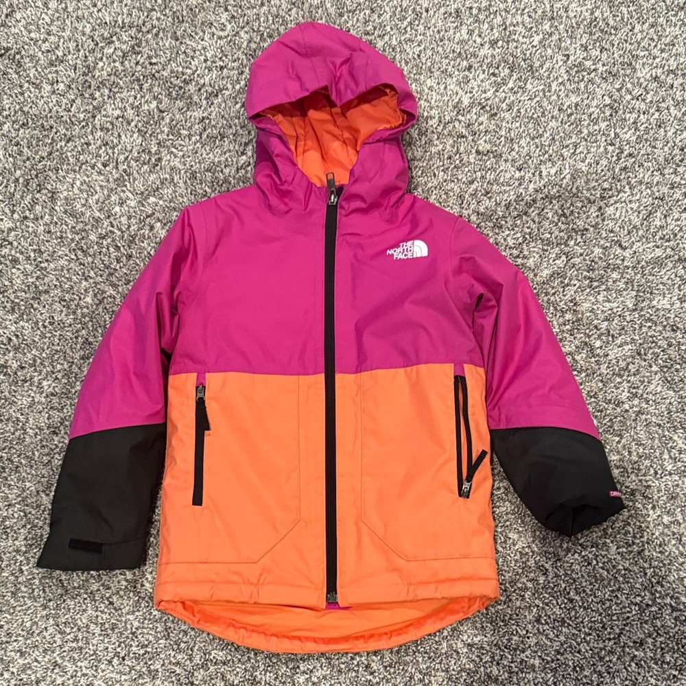 The North Face Pink and Orange Freedom Ski Jacket
